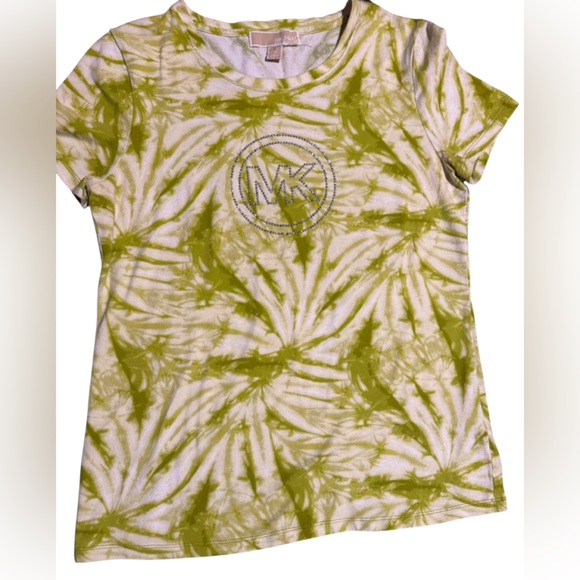 MICHAEL Michael Kors Lime Green Tie-Dye Short Sleeve Tee - Picture 4 of 4